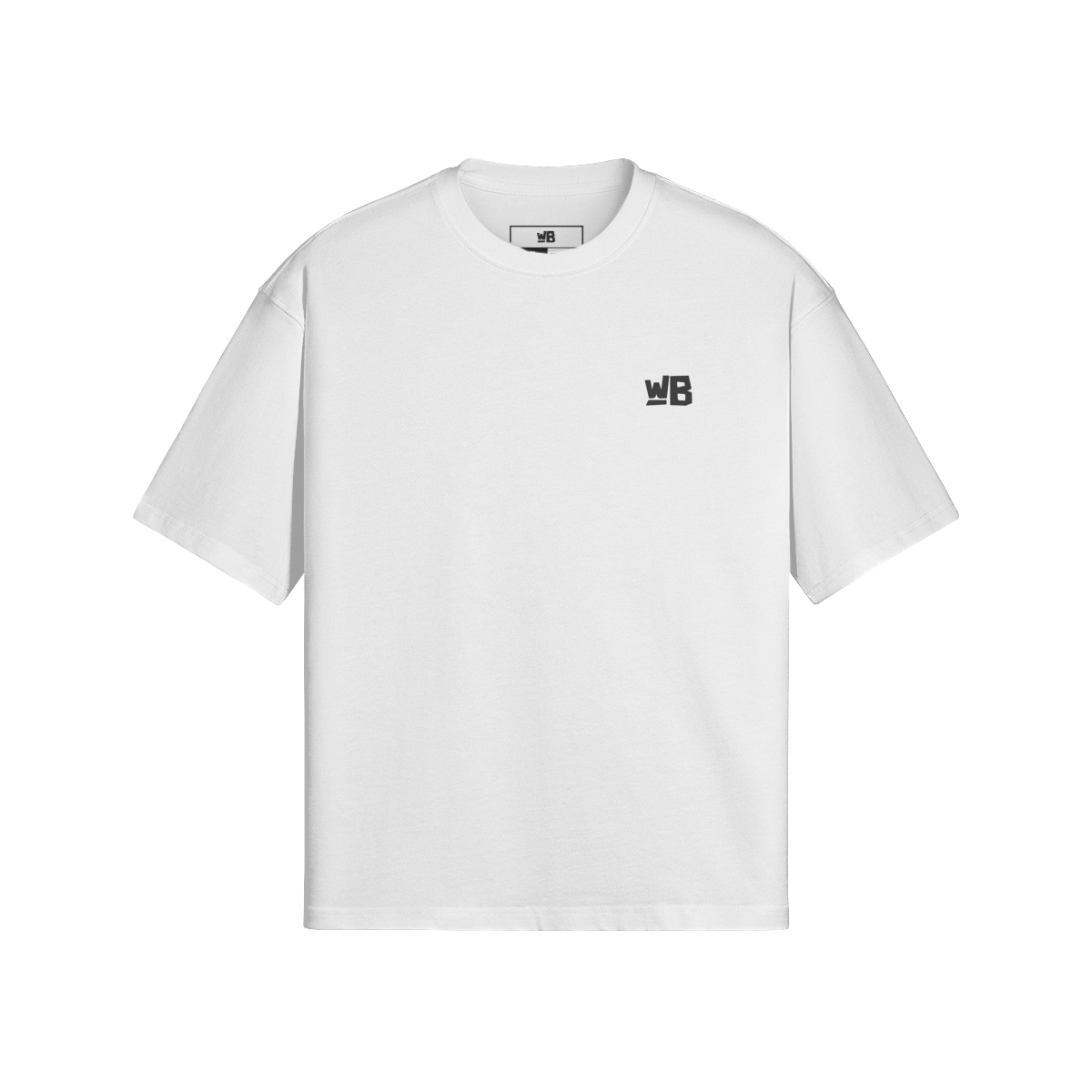 Tee-shirt with front print: WB. - WEAREBLACKNESS.COM
