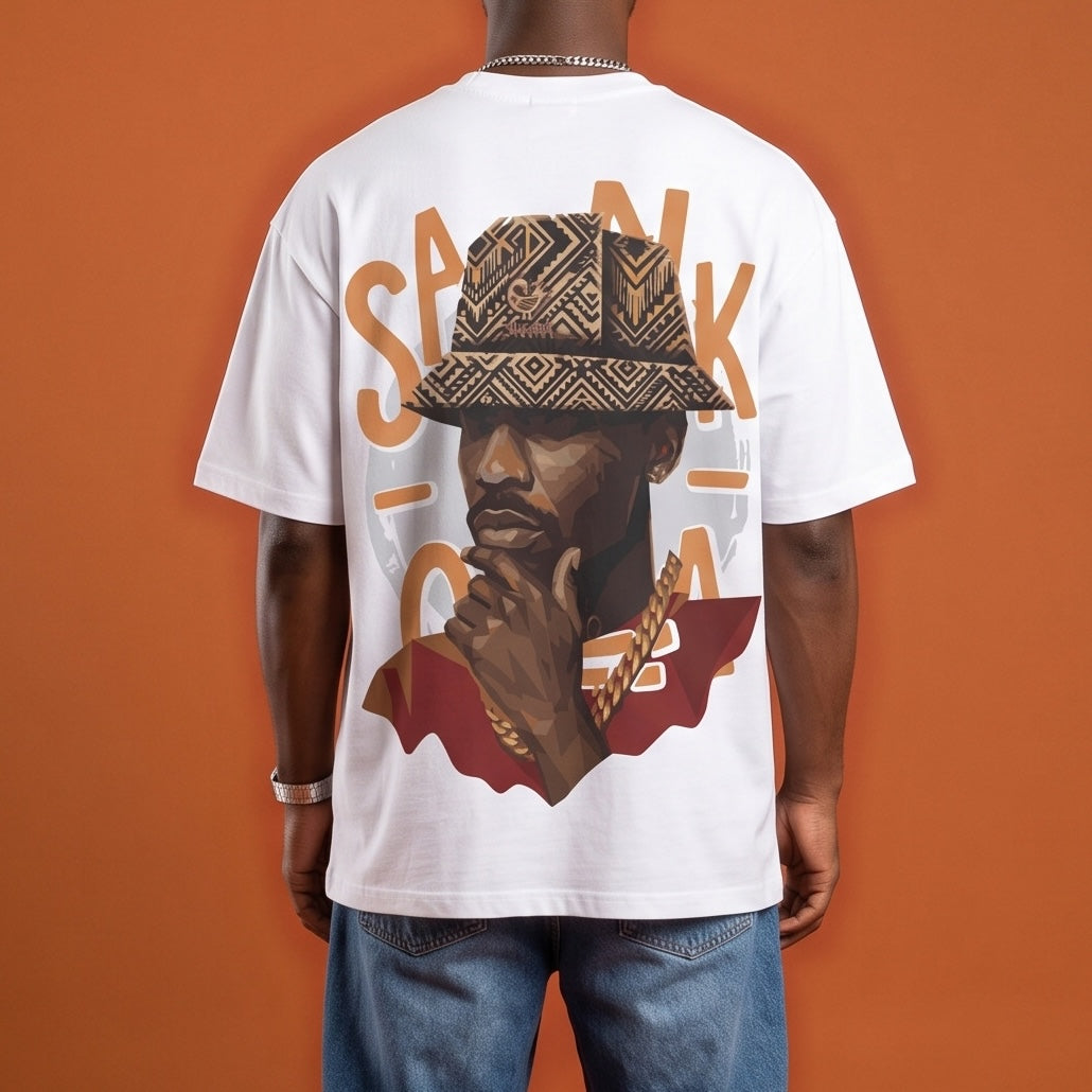 Blackness Sankofa King Tee - White